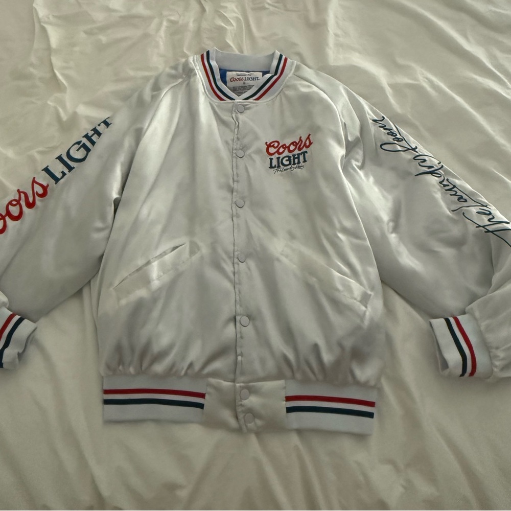 The Laundry Room Coors Light White Varsity Jacket - Picture 4 of 7